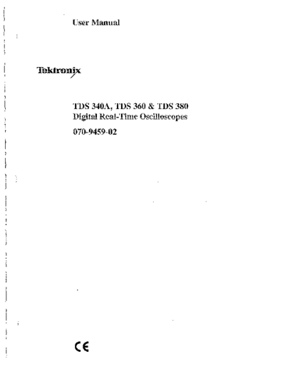 Tektronix TEK TDS 340A 360 252C 380 User  Tektronix TEK TDS 340A 360_252C 380 User.pdf