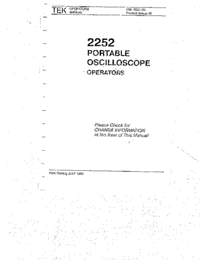 Tektronix TEK 2252 Operations  Tektronix TEK 2252 Operations.pdf