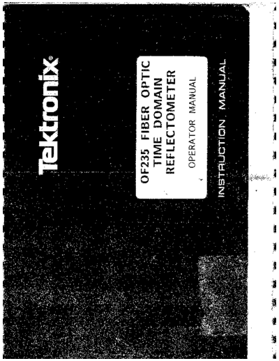 Tektronix TEK OF235 Instruction  Tektronix TEK OF235 Instruction.pdf