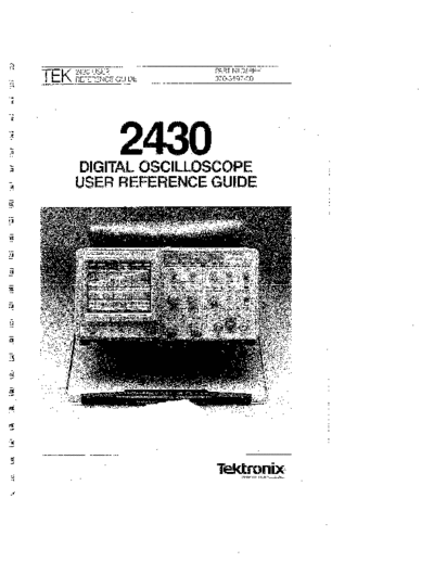 Tektronix TEK 2430 Digital Oscilloscope User Reference Guide  Tektronix TEK 2430 Digital Oscilloscope User Reference Guide.pdf
