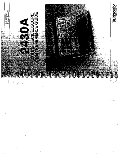 Tektronix TEK 2430A User Reference Guide  Tektronix TEK 2430A User Reference Guide.pdf