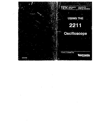 Tektronix TEK 2211 Reference Guide  Tektronix TEK 2211 Reference Guide.pdf