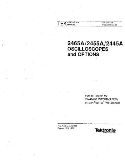 Tektronix TEK 2445A 252C 2455A 252C 2465A Operator  Tektronix TEK 2445A_252C 2455A_252C 2465A Operator.pdf