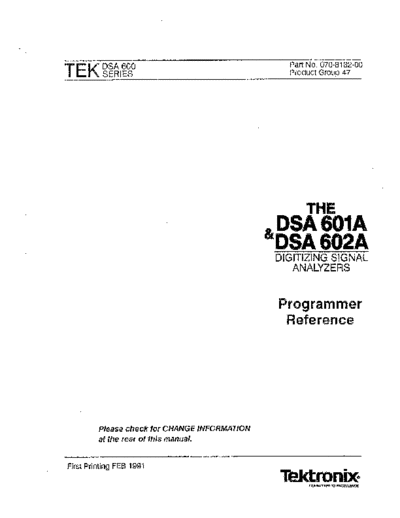 Tektronix TEK DSA 601A 252C 602A Programming Reference  Tektronix TEK DSA 601A_252C 602A Programming Reference.pdf