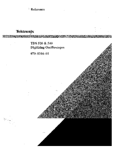 Tektronix TEK TDS 520 252C540 Reference  Tektronix TEK TDS 520_252C540 Reference.pdf