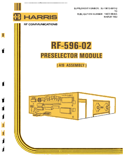 Harris moda19  . Rare and Ancient Equipment Harris RF950 moda19.pdf