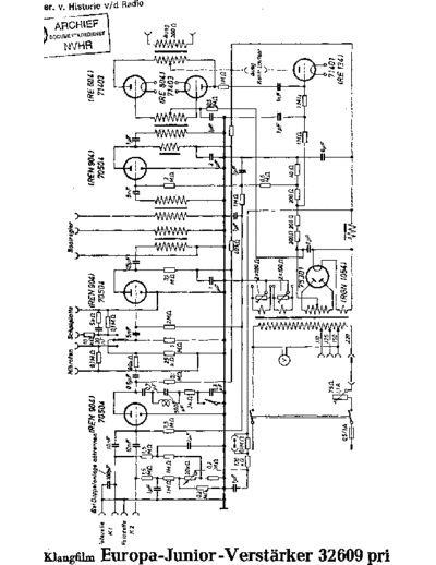 KLANGFILM 32609  . Rare and Ancient Equipment KLANGFILM 32609 Klangfilm_32609.pdf