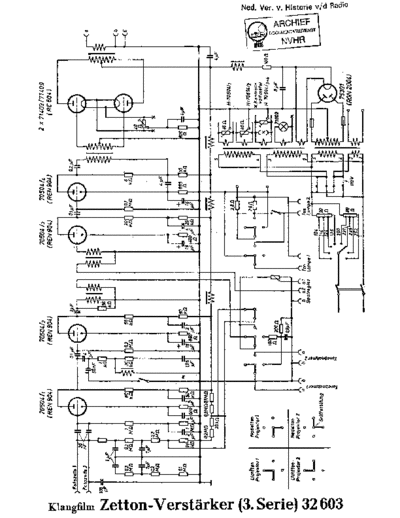 KLANGFILM 32603  . Rare and Ancient Equipment KLANGFILM 32603 Klangfilm_32603.pdf