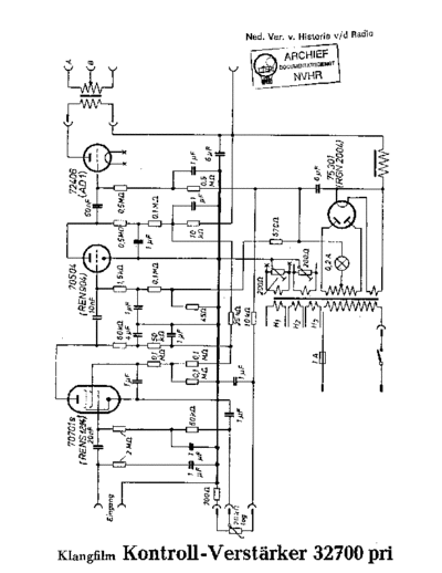 KLANGFILM 32700  . Rare and Ancient Equipment KLANGFILM 32700 Klangfilm_32700.pdf