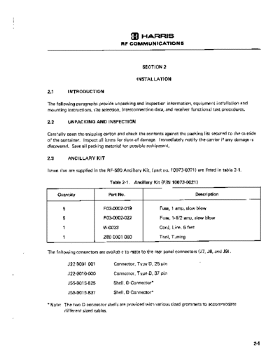 Harris section2  . Rare and Ancient Equipment Harris RF950 section2.pdf