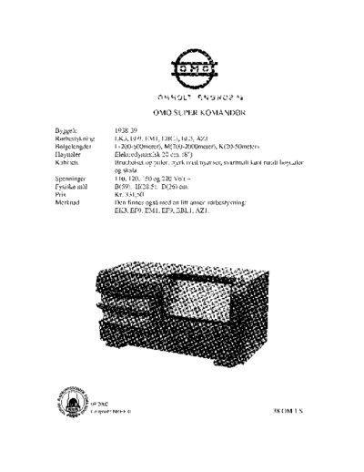 OMHOLT ENGROS Omholtsuper komandor-o  . Rare and Ancient Equipment OMHOLT ENGROS Audio Omholtsuper komandor-o.pdf