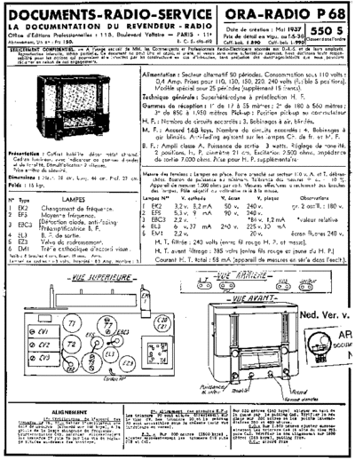 ORA  (FR) ORA P68  . Rare and Ancient Equipment ORA  (FR) P68 ORA_P68.pdf