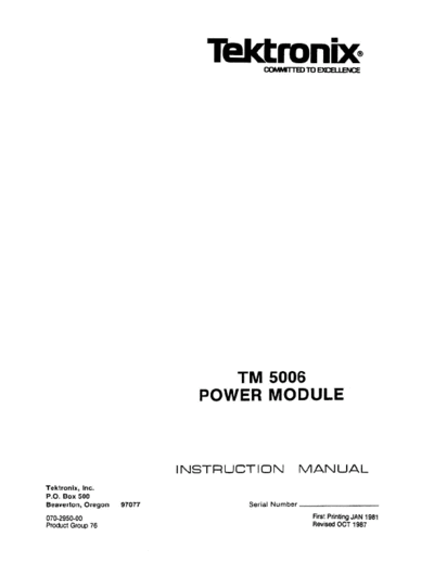 Tektronix tm5006  Tektronix tm5006.pdf