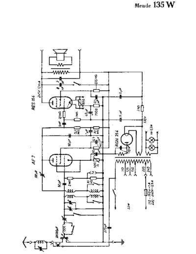 MENDE (DE) Mende 135W  . Rare and Ancient Equipment MENDE (DE) 135W Mende_135W.pdf