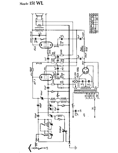 MENDE (DE) Mende 151WL  . Rare and Ancient Equipment MENDE (DE) 151WL Mende_151WL.pdf