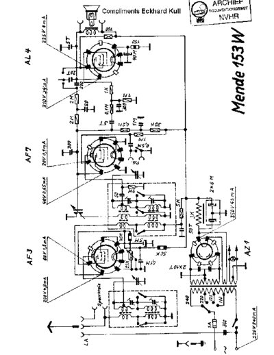 MENDE (DE) Mende 153W  . Rare and Ancient Equipment MENDE (DE) 153W Mende_153W.pdf