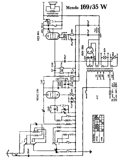 MENDE (DE) Mende 169-35W  . Rare and Ancient Equipment MENDE (DE) 169-35W Mende_169-35W.pdf