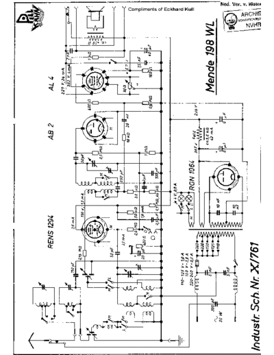 MENDE (DE) Mende 198WL  . Rare and Ancient Equipment MENDE (DE) 198WL Mende_198WL.pdf