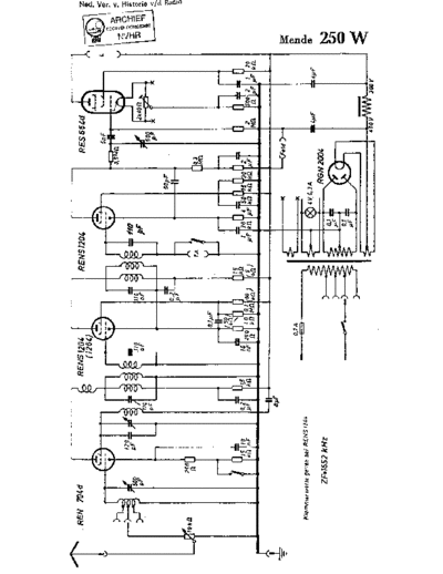 MENDE (DE) Mende 250W  . Rare and Ancient Equipment MENDE (DE) 250W Mende_250W.pdf