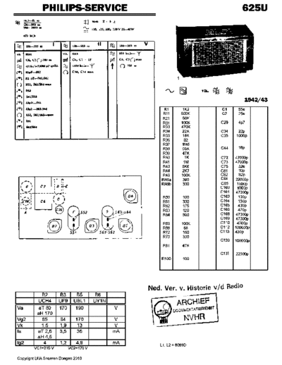 MENDE (DE) Philips 625U  . Rare and Ancient Equipment MENDE (DE) 269GW Philips_625U.pdf