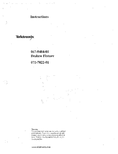 Tektronix TEK TDS 6604 Instruction  Tektronix TEK TDS 6604 Instruction.pdf