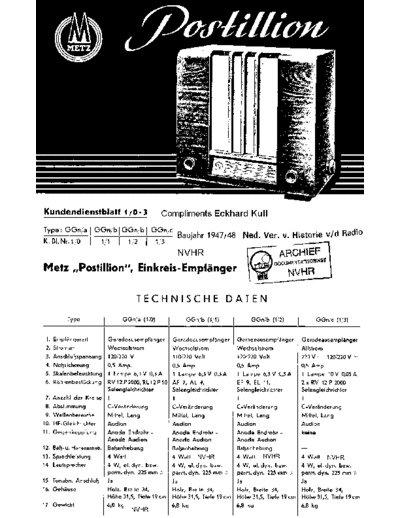 METZ Metz PostillionW  . Rare and Ancient Equipment METZ Audio Metz_PostillionW.pdf