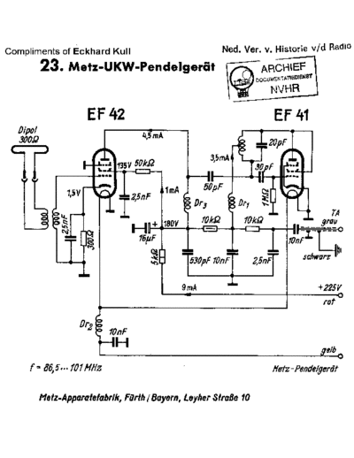 METZ UKWEinsatz  . Rare and Ancient Equipment METZ Audio Metz_UKWEinsatz.pdf