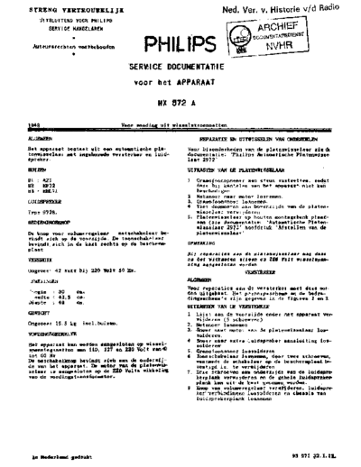 MUSIC STAR Philips HX572A  . Rare and Ancient Equipment MUSIC STAR D1003 Philips_HX572A.pdf