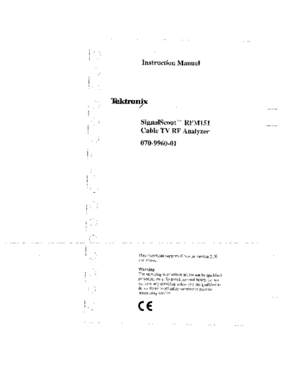 Tektronix TEK RFM151 Instruction  Tektronix TEK RFM151 Instruction.pdf