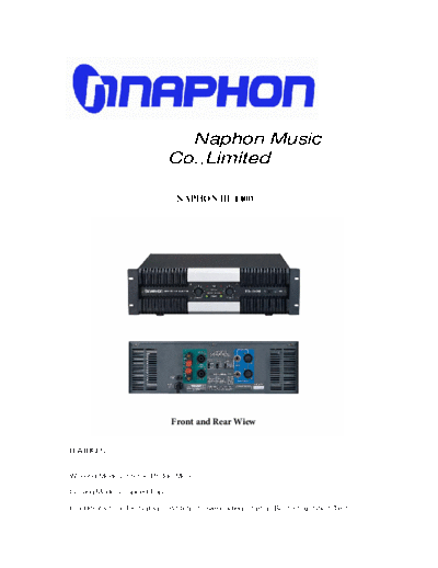 NAPHON hfe naphon hi-1400 flyer en  . Rare and Ancient Equipment NAPHON HI-1400 hfe_naphon_hi-1400_flyer_en.pdf