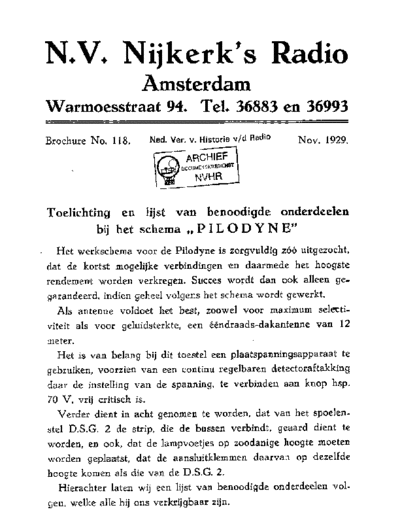 NIJKERK PilodyneG  . Rare and Ancient Equipment NIJKERK PilodyneG Nijkerk_PilodyneG.pdf