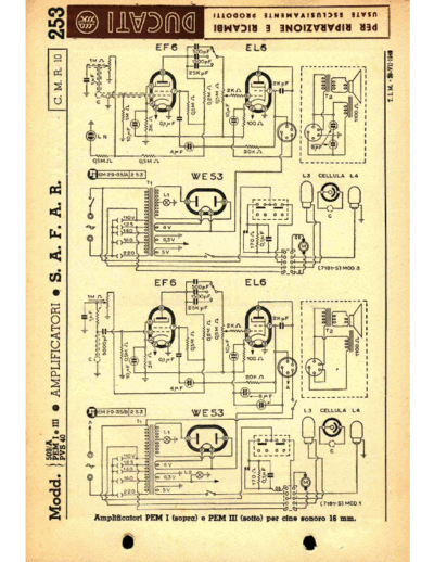 SAFAR 509A PEM I PEM III Amplifier  . Rare and Ancient Equipment SAFAR Audio SAFAR 509A PEM I PEM III Amplifier.pdf