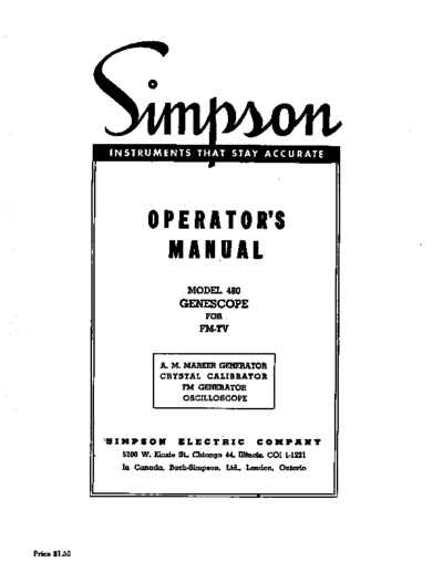 SIMPSON Simpson 480  . Rare and Ancient Equipment SIMPSON 480 Simpson_480.pdf