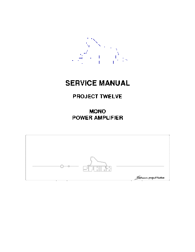 SPHINX hfe sphinx project twelve service  . Rare and Ancient Equipment SPHINX Project Twelve hfe_sphinx_project_twelve_service.pdf