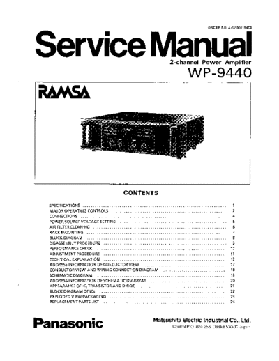 RAMSA hfe   wp-9440 service en  . Rare and Ancient Equipment RAMSA WP-9440 hfe_ramsa_wp-9440_service_en.pdf