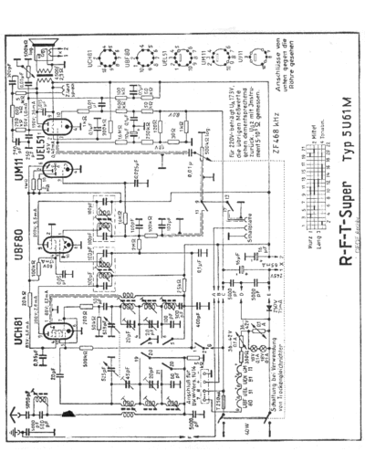 RFT FunkwerkDresden 5U61M sch  . Rare and Ancient Equipment RFT Audio FunkwerkDresden_5U61M_sch.pdf