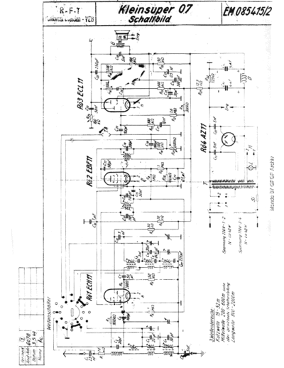 RFT FunkwerkDresden Mende07 sch  . Rare and Ancient Equipment RFT Audio FunkwerkDresden_Mende07_sch.pdf