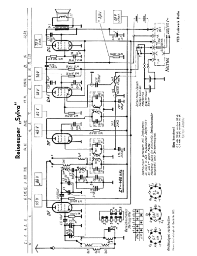 RFT FunkwerkHalle Sylva4D65 sch  . Rare and Ancient Equipment RFT Audio FunkwerkHalle_Sylva4D65_sch.pdf