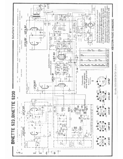 RFT SternRadioSonneberg Binette5235230 sch  . Rare and Ancient Equipment RFT Audio SternRadioSonneberg_Binette5235230_sch.pdf