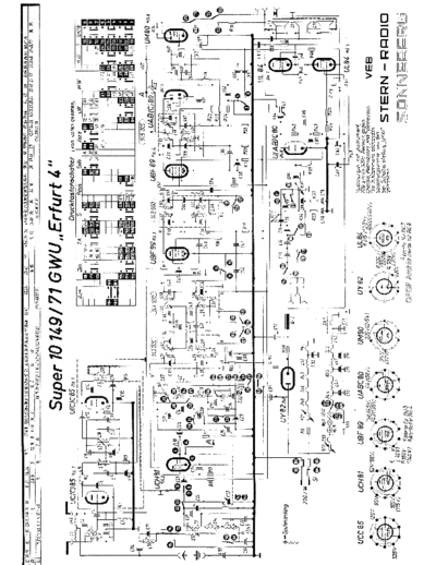 RFT SternRadioSonneberg Erfurt41014971GWU sch  . Rare and Ancient Equipment RFT Audio SternRadioSonneberg_Erfurt41014971GWU_sch.pdf