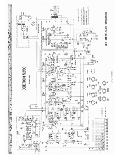 RFT SternRadioSonneberg Oberon5250 sch  . Rare and Ancient Equipment RFT Audio SternRadioSonneberg_Oberon5250_sch.pdf