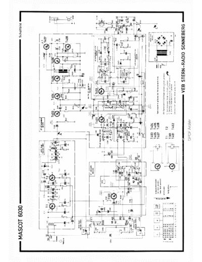 RFT SternRadioSonneberg Mascot6030 sch  . Rare and Ancient Equipment RFT Audio SternRadioSonneberg_Mascot6030_sch.pdf