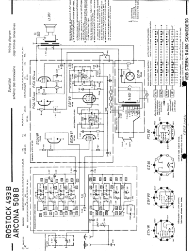 RFT SternRadioSonneberg Rostock493B sch  . Rare and Ancient Equipment RFT Audio SternRadioSonneberg_Rostock493B_sch.pdf