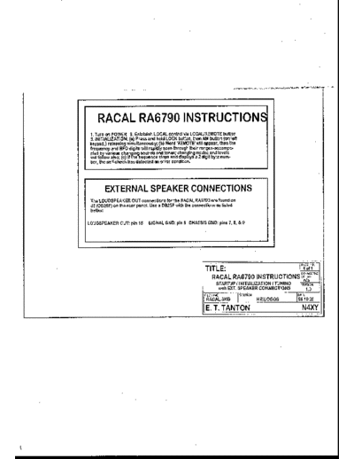 Racal section0  . Rare and Ancient Equipment Racal 6790 section0.pdf