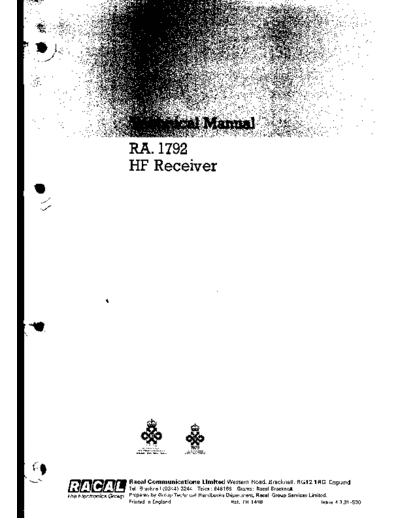 Racal chapter1  . Rare and Ancient Equipment Racal RA1792 chapter1.pdf