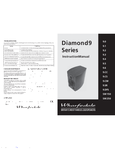 WHARFDALE diamond 90  . Rare and Ancient Equipment WHARFDALE Diamond 9 diamond_90.pdf