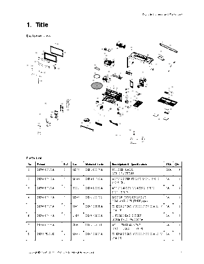 Samsung Exploded View Parts List SMH1816S XAA  Samsung Microwave SMH1816S_XAA Service Manual Exploded_View_Parts_List_SMH1816S_XAA.pdf