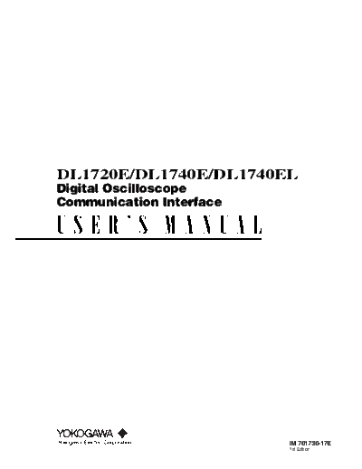 Yokogawa dl1720e 5F40e 5F40el  comm interface users manual 1st ed  . Rare and Ancient Equipment Yokogawa dl1700 dl1720e_5F40e_5F40el__comm_interface_users_manual_1st_ed.pdf