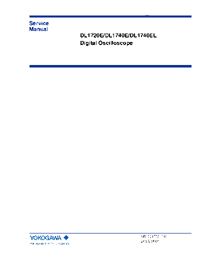 Yokogawa dl1720e dl1740e dl1740el service manual  . Rare and Ancient Equipment Yokogawa dl1700 dl1720e_dl1740e_dl1740el_service_manual.pdf