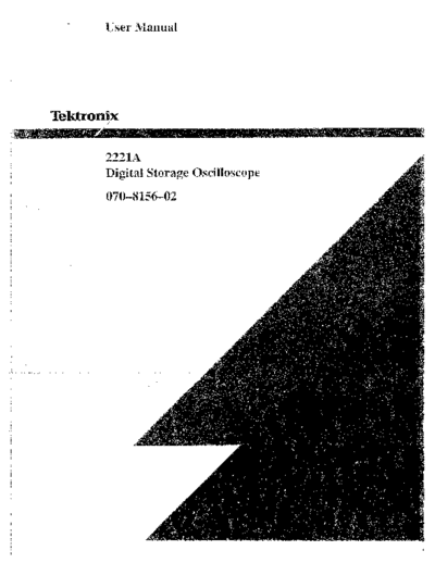 Tektronix TEK 2221A User  Tektronix TEK 2221A User.pdf